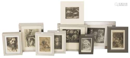 A lot containing (9) prints by Piet Middelhoek (Brielle 1930...