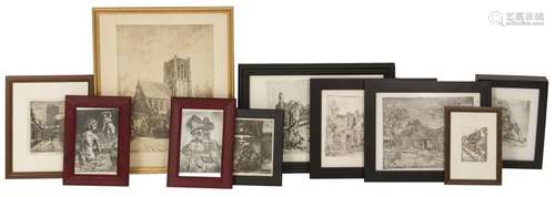 A collection of (10) prints by Piet Middelhoek (Brielle 1930...