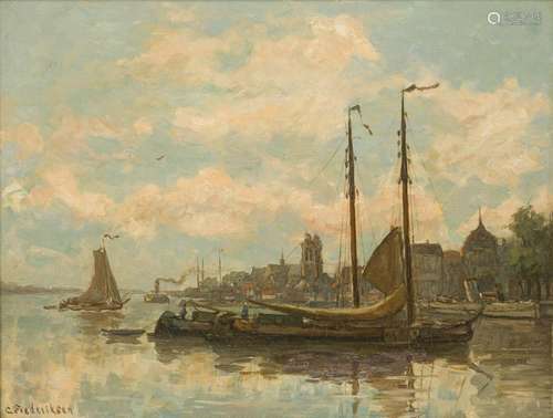 Carl Frederiksen (Hjørring 1892 - 1932 Århus),View of Dordre...