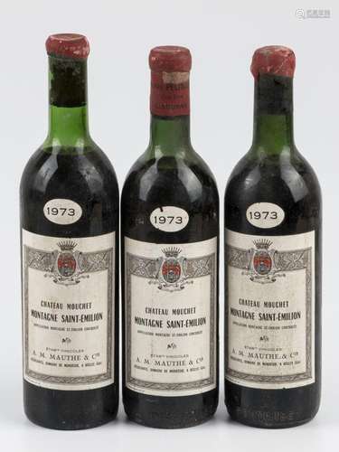 (3) Chateau Mouchet Montagne - Saint-Emilion - 1973.