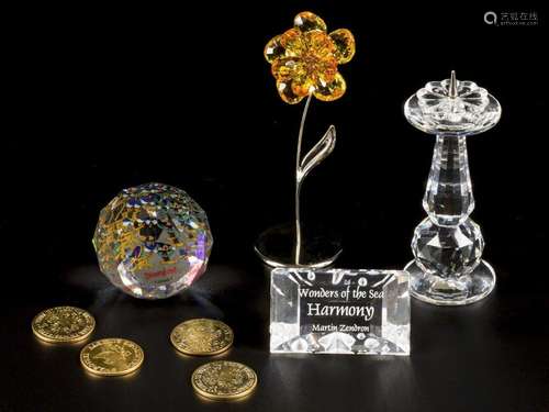 (8) part lot Swarovski miniatures.