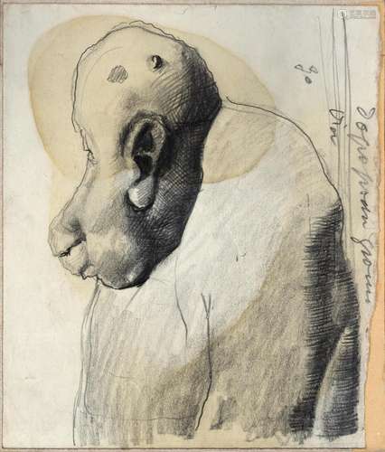 Mario Sironi "Busto di figura grottesca" 1947 circ...