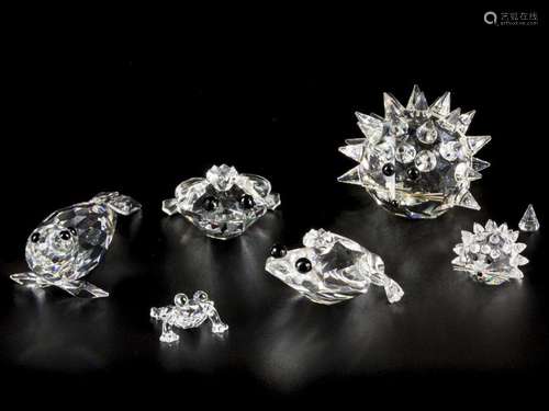 (6) part lot Swarovski miniatures.