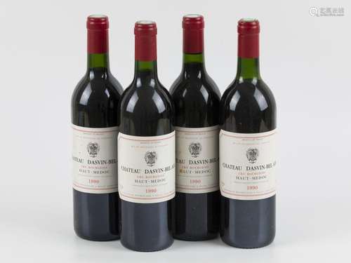 (4) Chateau Dasvin-Bel-Air - Cru Bourgeois - Haut-Medoc - 19...