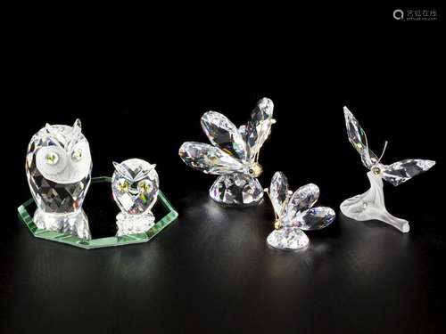 (6) piece lot of Swarovski miniatures