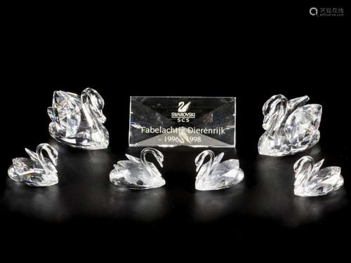 (7) part lot Swarovski miniatures.