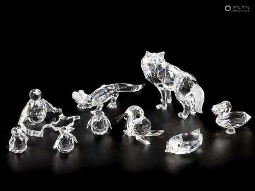 (7) part lot Swarovski miniatures.