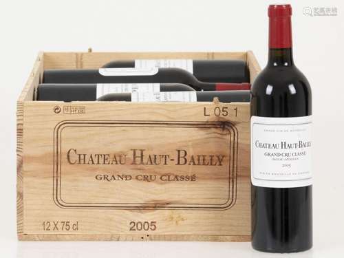 (12) Chateau Haut-Bailly - Grand Cru Classé de Graves - 2005...