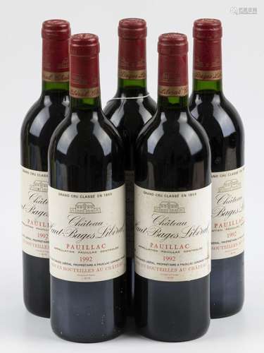 (5) Château Haut-Bages Libéral - Pauillac - 1992.