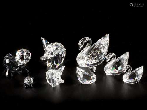 (8) piece lot Swarovski miniatures