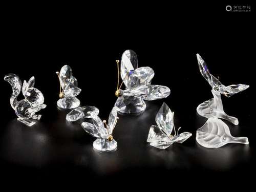 (6) part lot Swarovski miniatures.