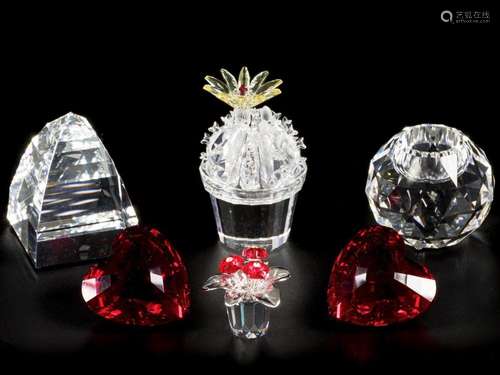 (6) part lot Swarovski miniatures.