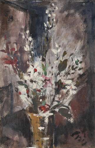 Filippo De Pisis "Vaso di fiori" 1945-1946 circa o...