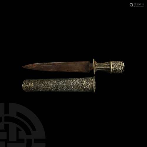 Tibetan Dagger and Scabbard