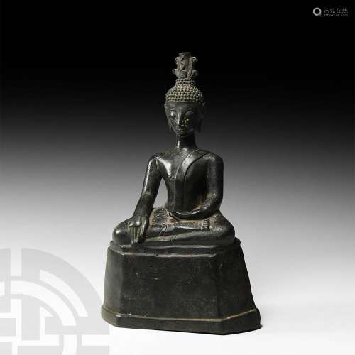 South East Asian Thai Seated Maravijaya Buddha