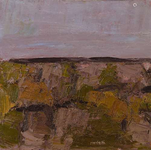 Ennio Morlotti "Rocce" 1982 oil on canvas cm 89x90...