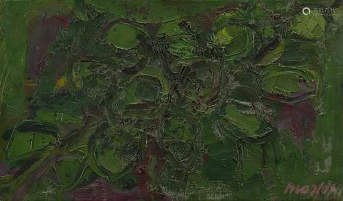 Ennio Morlotti "Vegetazione" 1960 oil on canvas cm...