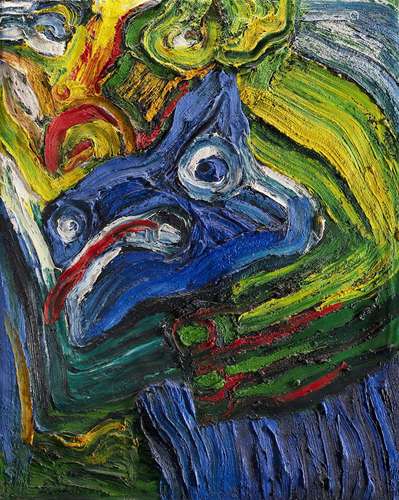 Bengt Lindstrom "Untitled" oil on canvas cm 162x13...