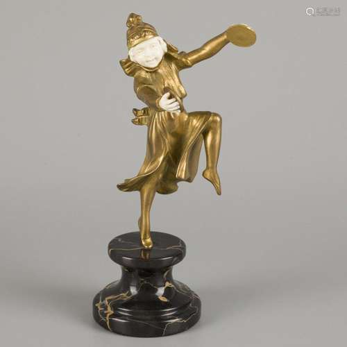 Affortunato Gory (XIX-XX), a bronze 'chryselephantine&#...