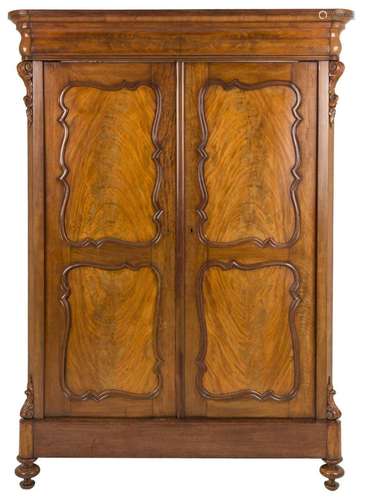 A mahogany veneered Willem III (Victorian)-style cabinet, Du...