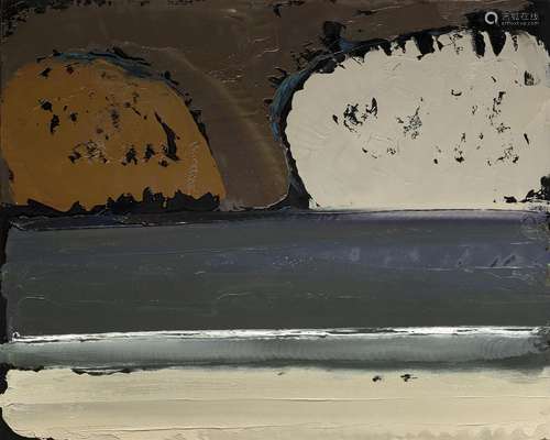 William Congdon "Mare 3 (Temporale)" 1993 oil on p...