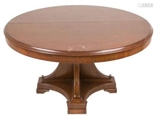 A full mahogany coulisse table with three extra leafs. ca. 1...