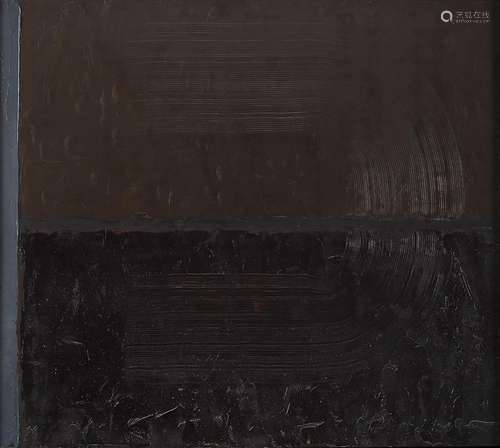 William Congdon "Terra Notte 5" 1984 oil on panel ...