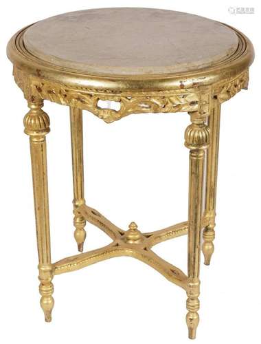 A Louis XVI-style round side table, France, mid. 20th centur...