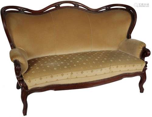 A Art Nouveau style settee, Dutch, early 20th century.