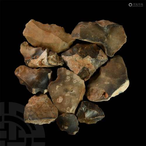 Stone Age British Flint Retouched Artefact Collection