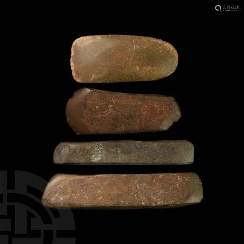 Stone Age Polished Axe and Chisel Collection