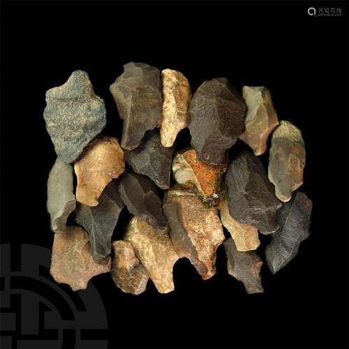 Stone Age Aterian Tanged Point Collection