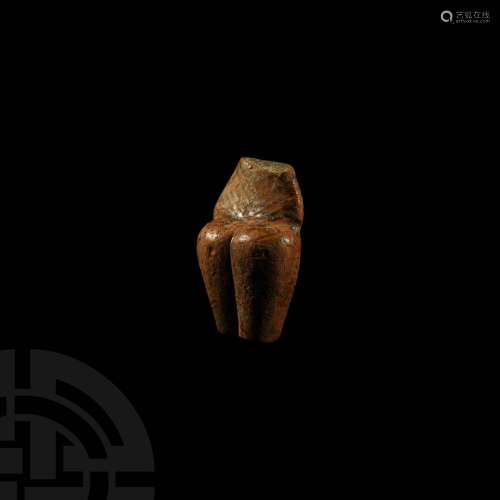 Neolithic Painted Idol Torso