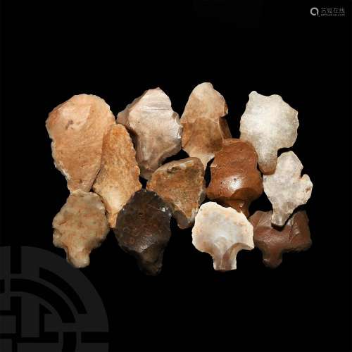 Stone Age Aterian Tanged Point Group