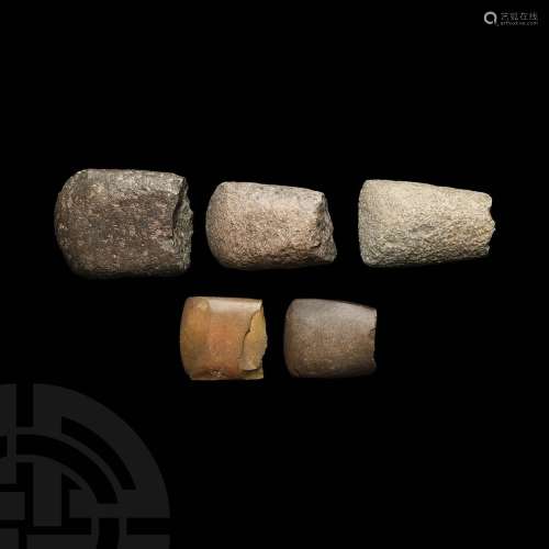 Stone Age Axehead Fragment Group