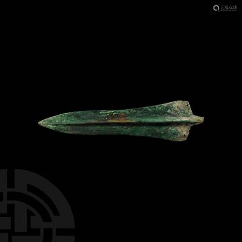 Bronze Age Rivetted Dagger Blade