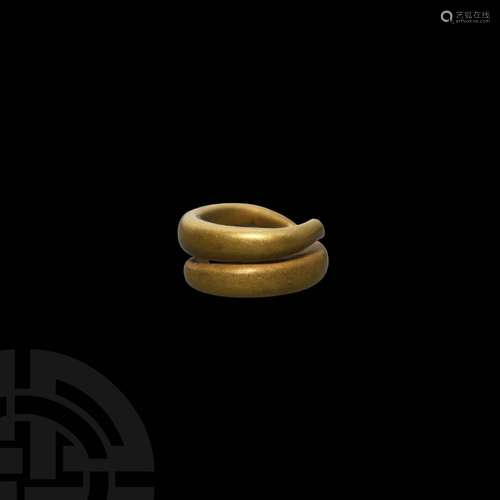 Bronze Age Gold Hair Ring