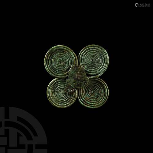 Bronze Age Quatrefoil Spectacle Brooch