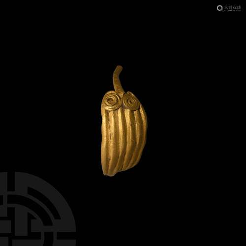 Iron Age Celtic Gold Earring Fragment