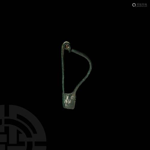 Large Iron Age Celtic La Tene Fibula