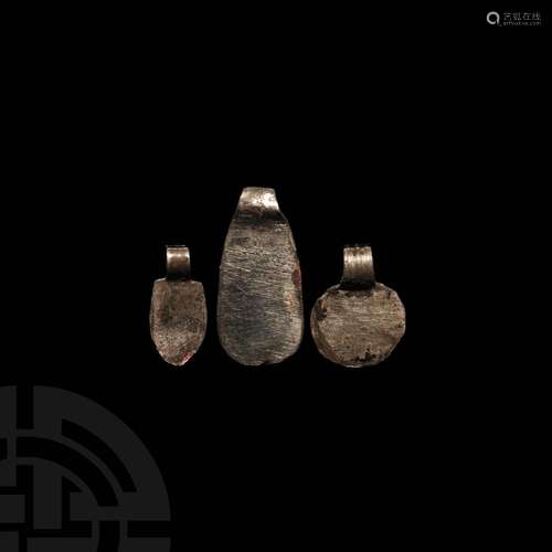 Iron Age Celtic Silver Pendant Group