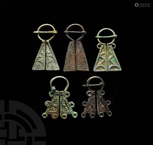 Viking Mordvinian Omega Brooch Collection