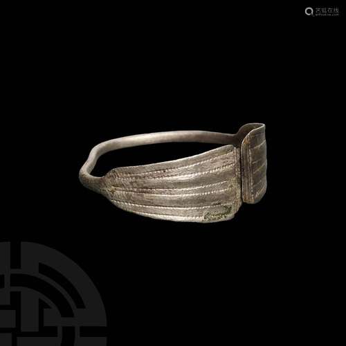 Viking Age Decorated Silver Bracelet