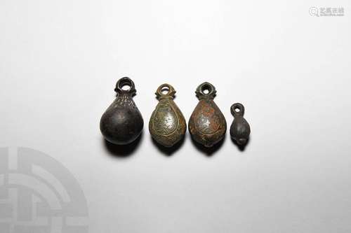 Medieval Steelyard Weight Collection