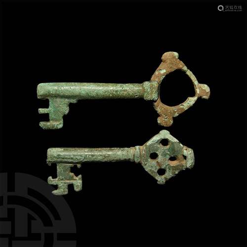 Large Medieval Key Group