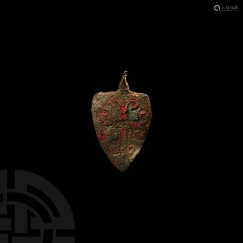 Medieval Heraldic Vuedall Family Horse Harness Pendant