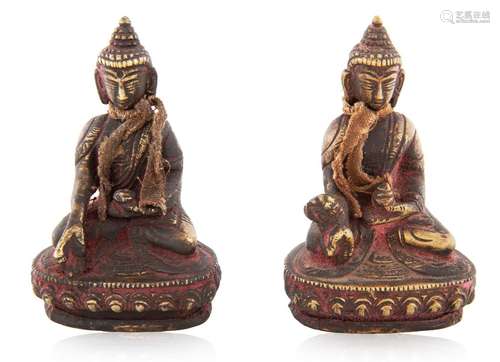 TIBETAN BRONZE FIGURES OF BUDDHA SHAKYAMUNI