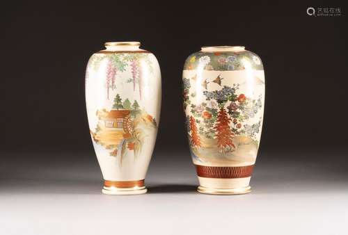 TWO SATSUMA VASES