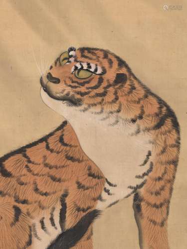 MORI TETSUZAN (1775-1841): A SCROLL PAINTING OF A TIGER
