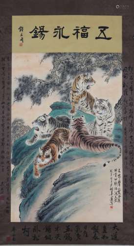 A Hu shuangan's landscape painting